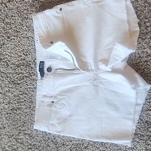 White Kut from The kloth fringed shorts